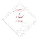 Love Swirly Large Diamond Wedding Label